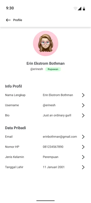 Edit Profile