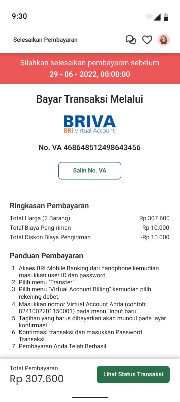 Menunggu Pembayaran
